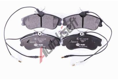 HELLA PAGID Sada brzdovch destiek HPG 8DB 355 018-261, 8DB 355 018-261