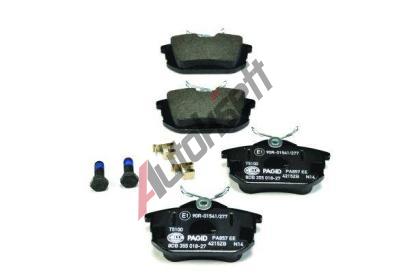 HELLA PAGID Sada brzdovch destiek HPG 8DB 355 018-271, 8DB 355 018-271