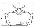 HELLA PAGID Sada brzdovch destiek HPG 8DB 355 018-271, 8DB 355 018-271