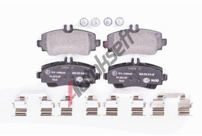 HELLA PAGID Sada brzdovch destiek HPG 8DB 355 018-281, 8DB 355 018-281