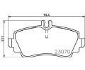 HELLA PAGID Sada brzdovch destiek HPG 8DB 355 018-281, 8DB 355 018-281
