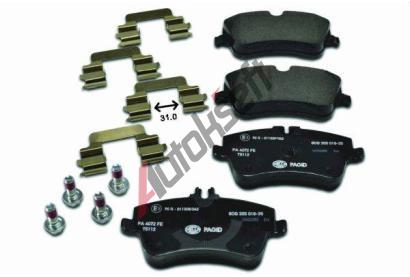 HELLA PAGID Sada brzdovch destiek HPG 8DB 355 018-351, 8DB 355 018-351