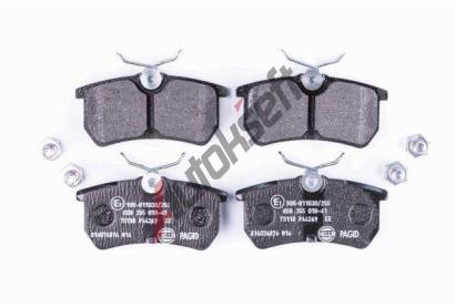HELLA PAGID Sada brzdovch destiek HPG 8DB 355 018-411, 8DB 355 018-411