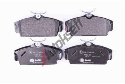HELLA PAGID Sada brzdovch destiek HPG 8DB 355 018-441, 8DB 355 018-441