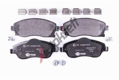 HELLA PAGID Sada brzdovch destiek HPG 8DB 355 018-511, 8DB 355 018-511
