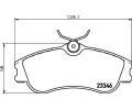 HELLA PAGID Sada brzdovch destiek HPG 8DB 355 018-541, 8DB 355 018-541