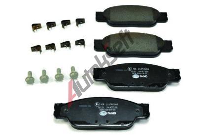 HELLA PAGID Sada brzdovch destiek HPG 8DB 355 018-551, 8DB 355 018-551