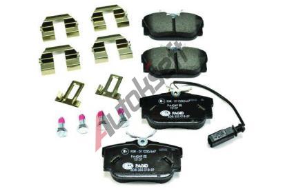 HELLA PAGID Sada brzdovch destiek HPG 8DB 355 018-591, 8DB 355 018-591