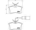 HELLA PAGID Sada brzdovch destiek HPG 8DB 355 018-601, 8DB 355 018-601