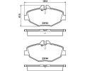 HELLA PAGID Sada brzdovch destiek ‐ HPG 8DB 355 018-731