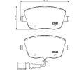 HELLA PAGID Sada brzdovch destiek HPG 8DB 355 018-811, 8DB 355 018-811