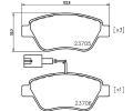 HELLA PAGID Sada brzdovch destiek HPG 8DB 355 018-821, 8DB 355 018-821