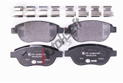HELLA PAGID Sada brzdovch destiek HPG 8DB 355 018-871, 8DB 355 018-871