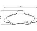 HELLA PAGID Sada brzdov�ch desti�ek HPG 8DB 355 019-041, 8DB 355 019-041