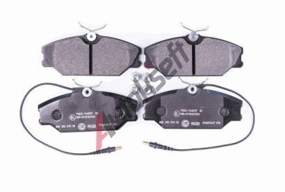 HELLA PAGID Sada brzdovch destiek HPG 8DB 355 019-181, 8DB 355 019-181