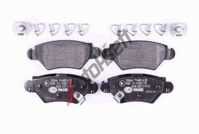 HELLA PAGID Sada brzdovch destiek HPG 8DB 355 019-271, 8DB 355 019-271