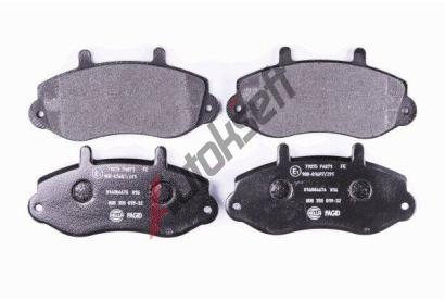 HELLA PAGID Sada brzdovch destiek HPG 8DB 355 019-321, 8DB 355 019-321