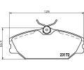 HELLA PAGID Sada brzdovch destiek HPG 8DB 355 019-391, 8DB 355 019-391