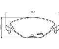 HELLA PAGID Sada brzdovch destiek HPG 8DB 355 019-411, 8DB 355 019-411