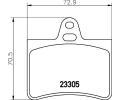 HELLA PAGID Sada brzdovch destiek HPG 8DB 355 019-441, 8DB 355 019-441