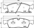 HELLA PAGID Sada brzdovch destiek HPG 8DB 355 019-551, 8DB 355 019-551