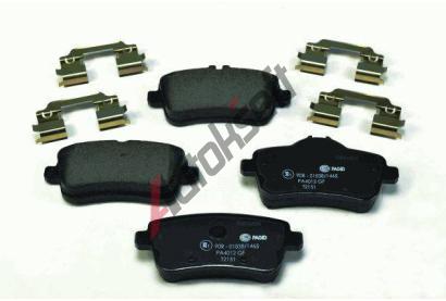 HELLA PAGID Sada brzdovch destiek HPG 8DB 355 019-741, 8DB 355 019-741