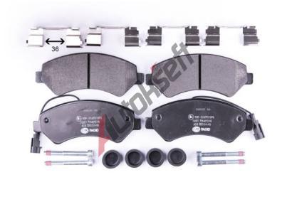 HELLA PAGID Sada brzdovch destiek HPG 8DB 355 019-901, 8DB 355 019-901