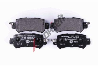 HELLA PAGID Sada brzdovch destiek HPG 8DB 355 020-151, 8DB 355 020-151