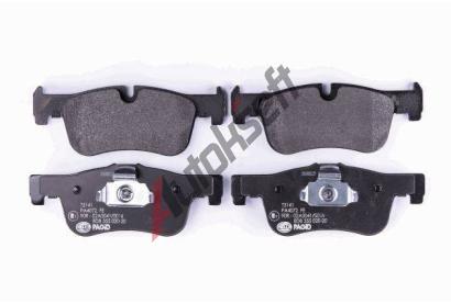 HELLA PAGID Sada brzdovch destiek HPG 8DB 355 020-201, 8DB 355 020-201