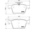 HELLA PAGID Sada brzdovch destiek HPG 8DB 355 020-271, 8DB 355 020-271