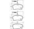HELLA PAGID Sada brzdovch destiek HPG 8DB 355 020-671, 8DB 355 020-671