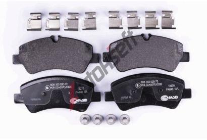 HELLA PAGID Sada brzdovch destiek HPG 8DB 355 020-721, 8DB 355 020-721