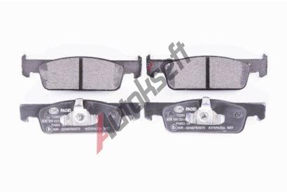HELLA PAGID Sada brzdovch destiek HPG 8DB 355 020-801, 8DB 355 020-801