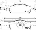 HELLA PAGID Sada brzdovch destiek HPG 8DB 355 020-801, 8DB 355 020-801