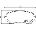 HELLA PAGID Sada brzdovch destiek HPG 8DB 355 020-901, 8DB 355 020-901