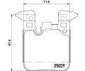 HELLA PAGID Sada brzdovch destiek HPG 8DB 355 021-341, 8DB 355 021-341