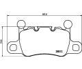 Sada brzdovch destiek HELLA PAGID ‐ HPG 8DB 355 021-401
