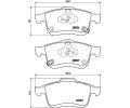 HELLA PAGID Sada brzdovch destiek HPG 8DB 355 021-451, 8DB 355 021-451