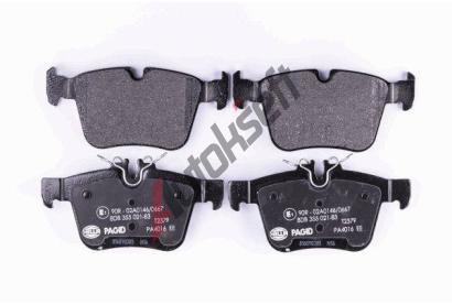 HELLA PAGID Sada brzdovch destiek HPG 8DB 355 021-831, 8DB 355 021-831