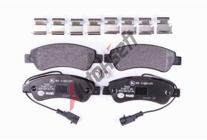 HELLA PAGID Sada brzdovch destiek HPG 8DB 355 021-901, 8DB 355 021-901
