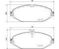 HELLA PAGID Sada brzdovch destiek HPG 8DB 355 021-921, 8DB 355 021-921
