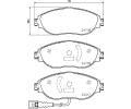 HELLA PAGID Sada brzdovch destiek HPG 8DB 355 021-971, 8DB 355 021-971