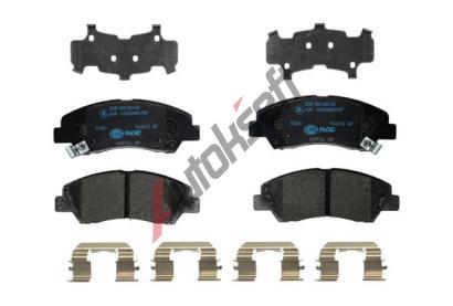 HELLA PAGID Sada brzdovch destiek HPG 8DB 355 023-001, 8DB 355 023-001