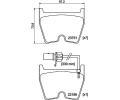 HELLA PAGID Sada brzdovch destiek ‐ HPG 8DB 355 023-081