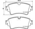 HELLA PAGID Sada brzdovch destiek HPG 8DB 355 024-791, 8DB 355 024-791