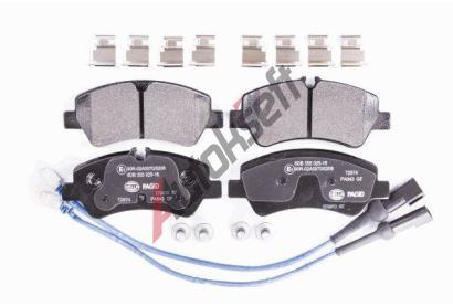 HELLA PAGID Sada brzdovch destiek HPG 8DB 355 025-161, 8DB 355 025-161