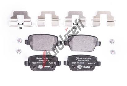 HELLA PAGID Sada brzdovch destiek HPG 8DB 355 025-371, 8DB 355 025-371