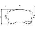 HELLA PAGID Sada brzdovch destiek ‐ HPG 8DB 355 025-381