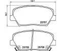 HELLA PAGID Sada brzdovch destiek ‐ HPG 8DB 355 025-911