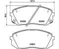 HELLA PAGID Sada brzdovch destiek ‐ HPG 8DB 355 025-981